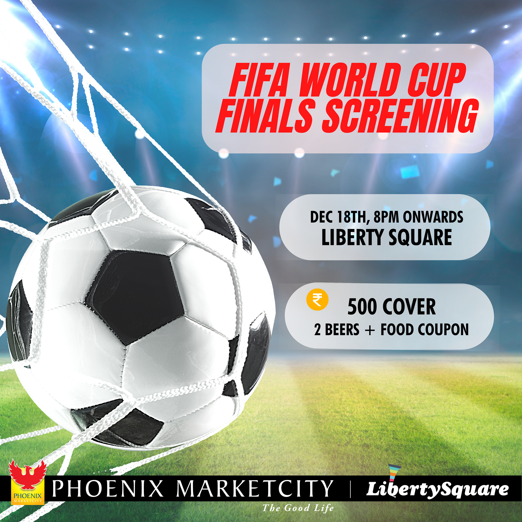 Biggest FIFA World Cup Final Live screening at Phoenix Marketcity, Pune